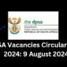 DPSA Vacancies Circular 29 of 2024-Friday,9 August 2024 3 DPSA Vacancies Circular 29 of 2024-9 August 2024