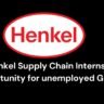 Henkel Supply Chain Internship-Opportunity for unemployed Graduate