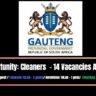 Job Opportunity: Cleaners - 14 Vacancies Available 2 Job Opportunity: Cleaners - 14 Vacancies Available